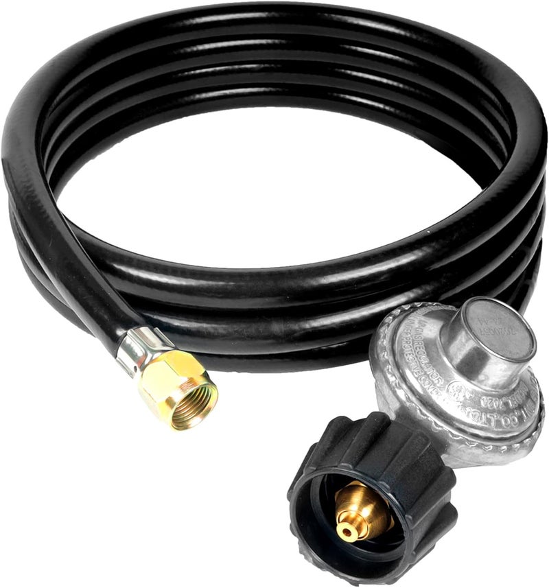 GrillAce Gas Grill Regulator and Hose, Replacement for Weber, Charbroil, Nexgrill Grill, Propane Patio Heater and Fire Pit... (8FT) - Image 1
